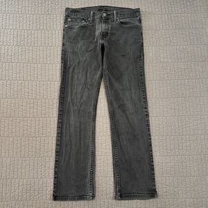 Levis 514 Jeans Men's 31x30 Gray Straight Fit Denim Faded Wash Skater Grunge Y2K